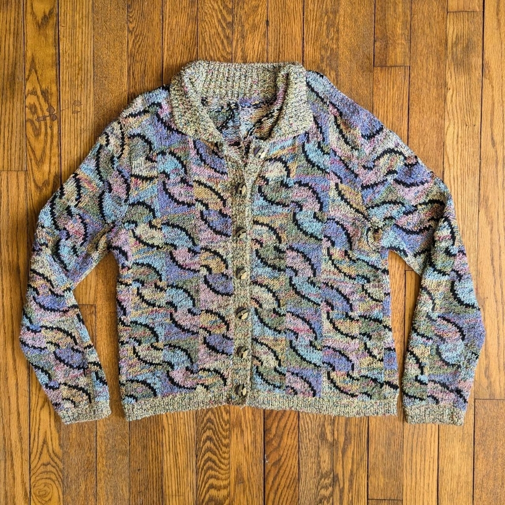 Multicolor Patterned Women's Cardigan